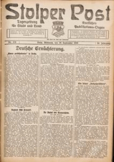 Stolper Post. Tageszeitung für Stadt und Land Nr. 228/1926