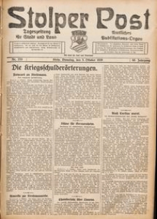 Stolper Post. Tageszeitung f&uuml;r Stadt und Land Nr. 233/1926