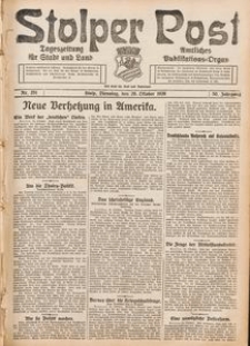 Stolper Post. Tageszeitung f&uuml;r Stadt und Land Nr. 251/1926