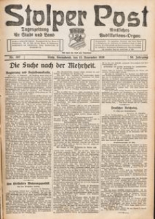 Stolper Post. Tageszeitung f&uuml;r Stadt und Land Nr. 267/1926