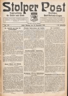 Stolper Post. Tageszeitung f&uuml;r Stadt und Land Nr. 279/1926