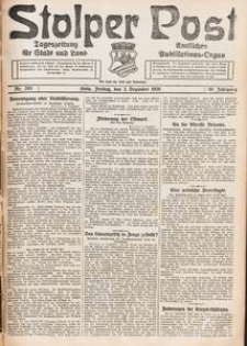 Stolper Post. Tageszeitung f&uuml;r Stadt und Land Nr. 283/1926