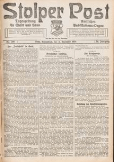 Stolper Post. Tageszeitung f&uuml;r Stadt und Land Nr. 290/1926