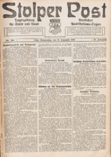 Stolper Post. Tageszeitung f&uuml;r Stadt und Land Nr. 294/1926