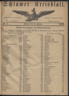 Kreisblatt des Schlawer Kreises 1882, No. 8