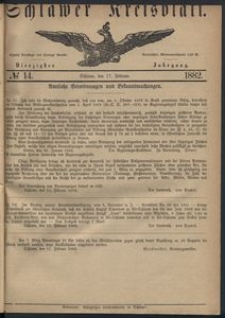 Kreisblatt des Schlawer Kreises 1882, No. 14