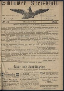 Kreisblatt des Schlawer Kreises 1882 No 34