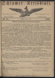Kreisblatt des Schlawer Kreises 1882 No 35