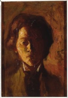 Autoportret z odbicia w szybie