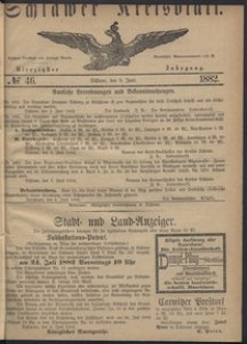 Kreisblatt des Schlawer Kreises 1882 No 46