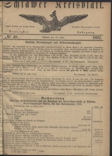 Kreisblatt des Schlawer Kreises 1882 No 48