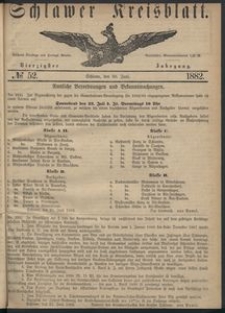 Kreisblatt des Schlawer Kreises 1882 No 52