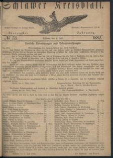 Kreisblatt des Schlawer Kreises 1882 No 53