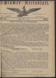 Kreisblatt des Schlawer Kreises 1882 No 59