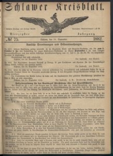 Kreisblatt des Schlawer Kreises 1882 No 75