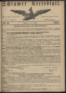Kreisblatt des Schlawer Kreises 1882 No 81