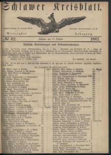 Kreisblatt des Schlawer Kreises 1882 No 82