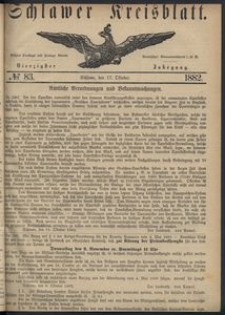 Kreisblatt des Schlawer Kreises 1882 No 83