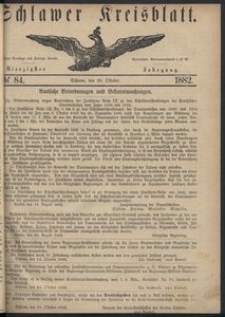 Kreisblatt des Schlawer Kreises 1882 No 84