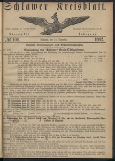 Kreisblatt des Schlawer Kreises 1882 No 100