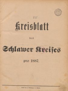 Kreisblatt des Schlawer Kreises 1887
