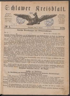Kreisblatt des Schlawer Kreises 1876