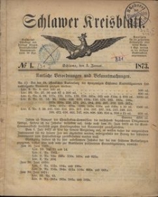 Kreisblatt des Schlawer Kreises 1873