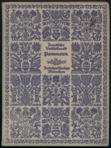 Deutsche Volkskunst Band XI: Pommern