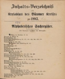Bütower Kreisblatt 1883