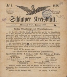 Kreisblatt des Schlawer Kreises 1868