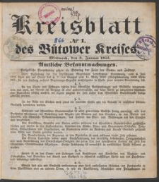 B&uuml;tower Kreisblatt 1855