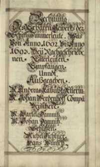 Cechy Gdańskie. Cieśle okrętowi [1690-1719]