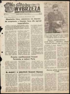 Na Straży Wybrzeża : gazeta marynarki wojennej, 1951, nr 34
