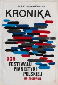 Kronika : 25 Festiwal Pianistyki Polskiej