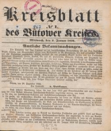 Bütower Kreisblatt 1856