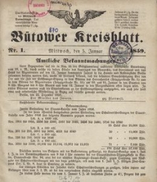 Bütower Kreisblatt 1859