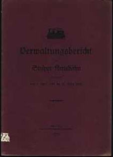 Verwaltungsbericht der Stolper Kreisbahn für die Zeit vom 1. April 1924 bis 31. März 1925