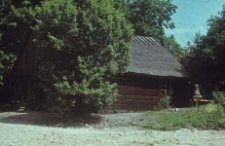 Chałupa gburska w starej części skansenu