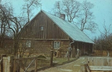 Dworek konstrukcji zrębowej z połowy XIX wieku - Mirotki