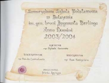 Kronika : Samorządowej Szkoły Podstawowej w Bolszewie [2003-2006]