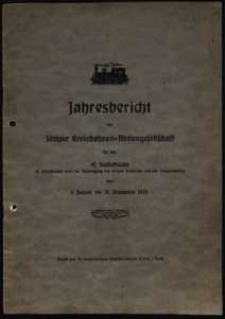 Jahresbericht der Stolper Kreisbahnen-Aktiengesellschaft für das 42. Geschäftsjahr vom 1. Januar bis 31. Dezember 1935