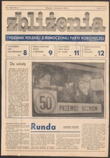 Zbliżenia : tygodnik społeczno-polityczny, 1980, nr 1