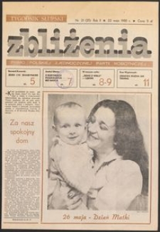 Zbliżenia : tygodnik społeczno-polityczny, 1980, nr 21