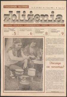 Zbliżenia : tygodnik społeczno-polityczny, 1980, nr 27
