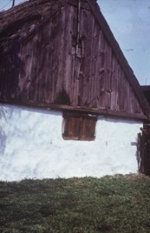 Chałupa konstrukcji zrębowej, otynkowana, z I poł. XIX wieku - Semlin