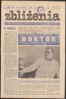 Zbliżenia : tygodnik społeczno-polityczny, 1981, nr 34