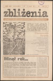 Zbliżenia : tygodnik społeczno-kulturalny, 1981, nr 35