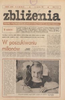 Zbliżenia : tygodnik społeczno-polityczny, 1981, nr 37