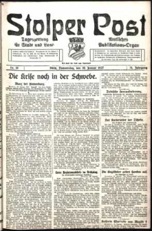 Stolper Post. Tageszeitung für Stadt und Land Nr. 16/1927