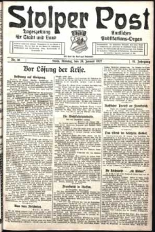 Stolper Post. Tageszeitung für Stadt und Land Nr. 19/1927